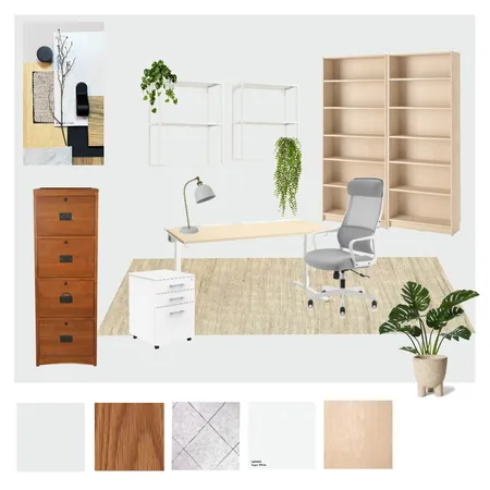 Home office with birch & white Interior Design Mood Board by martina.interior.designer on Style Sourcebook