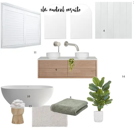 Calm neutral ensuite Interior Design Mood Board by CSCDB on Style Sourcebook