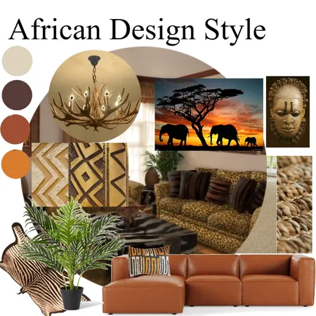 African Interior Design Style Interior Design Mood Board by LizzyJ on Style Sourcebook