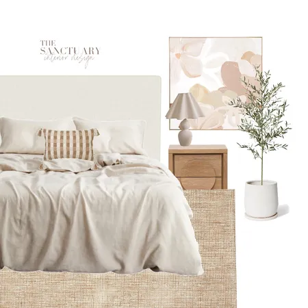 Neutral Bedroom Interior Design Mood Board by The Sanctuary Interior Design on Style Sourcebook