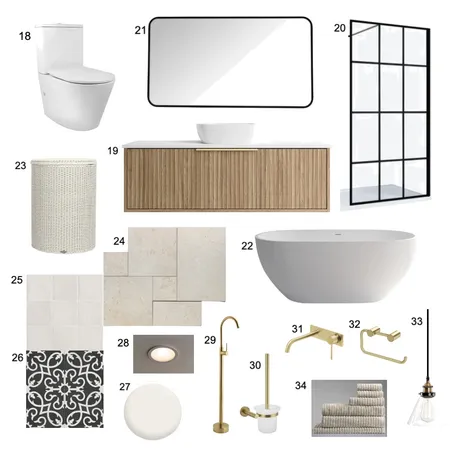 Scandi Sanctuary Bathroom Interior Design Mood Board by Jaspa_Interior on Style Sourcebook