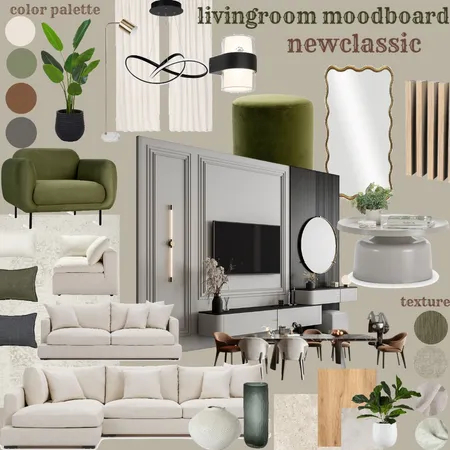 livingroom moodboard newclassic Interior Design Mood Board by ALAA712 on Style Sourcebook