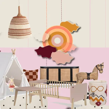 Pink and Brown Kids Space Moodboard Interior Design Mood Board by Gos from Design Home Space on Style Sourcebook