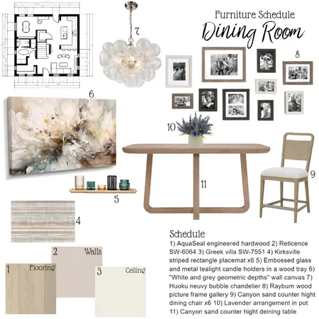 IDI Module 9 (Dining Room) Interior Design Mood Board by Molilly on Style Sourcebook
