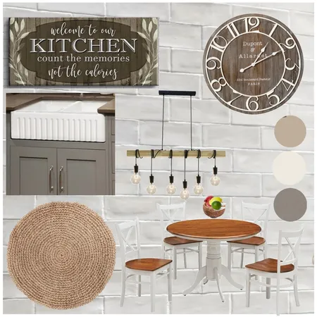 Modern Farmhouse Kitchen Moodboard Interior Design Mood Board by LizzyJ on Style Sourcebook