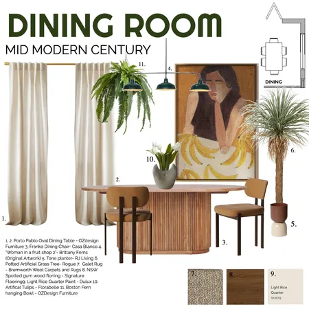 DINING ROOM Interior Design Mood Board by FORD INTERIORS on Style Sourcebook