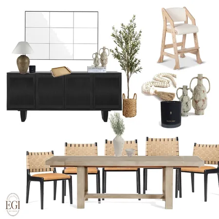 Transitional Dining Room Interior Design Mood Board by Eliza Grace Interiors on Style Sourcebook