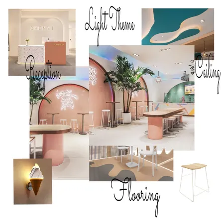 Ice-cream Parlor_01 Interior Design Mood Board by Tahafiaz on Style Sourcebook