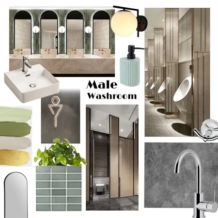 male washroom Interior Design Mood Board by deepika on Style Sourcebook