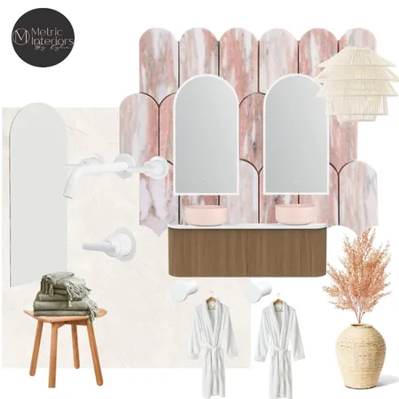 Blush Lux Ensuite Interior Design Mood Board by Metric Interiors By Kylie on Style Sourcebook