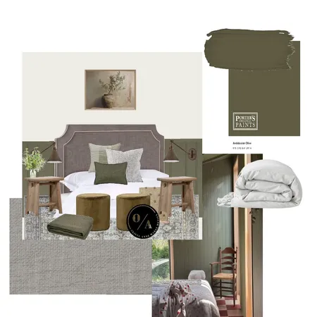 Bedroom paint swatching Interior Design Mood Board by O/A Designs on Style Sourcebook