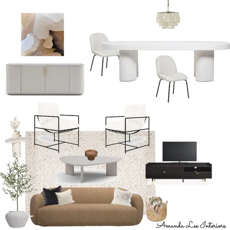 Treeby modern organic living/dining Interior Design Mood Board by Amanda Lee Interiors on Style Sourcebook