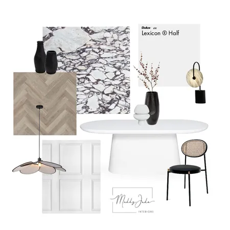 Contemporary and classic dining room Interior Design Mood Board by Maddy Jade Interiors on Style Sourcebook