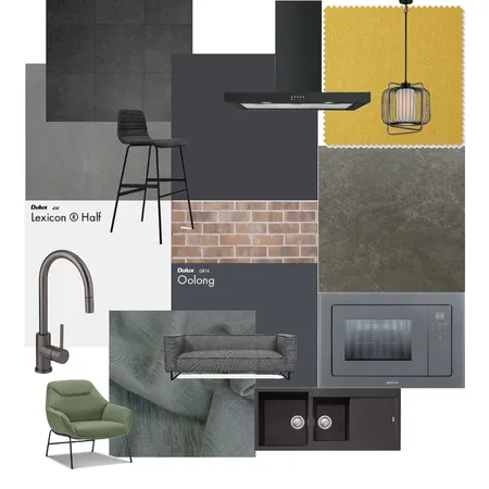 Material board kitchen Interior Design Mood Board by Demon on Style Sourcebook