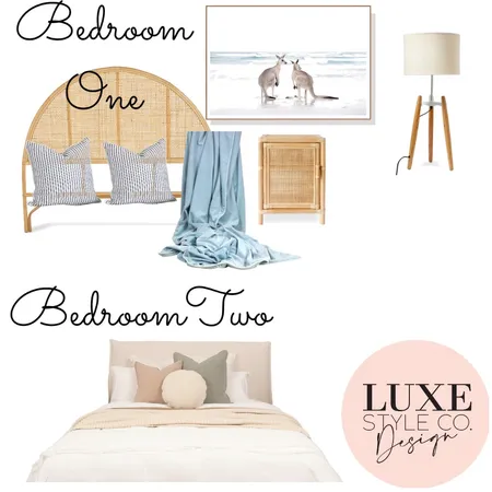 Chiton Rocks House 1 Bedroom 1 and 2 Interior Design Mood Board by Luxe Style Co. on Style Sourcebook