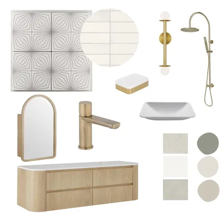 Calm Bathroom Interior Design Mood Board by JenRL Design on Style Sourcebook