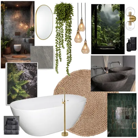 Natural Bathroom Interior Design Mood Board by Jayden Nel on Style Sourcebook