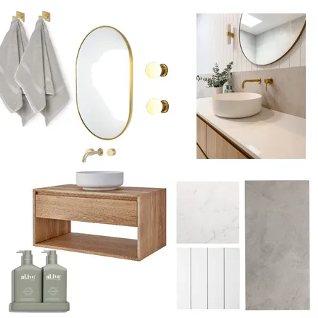 Ensuite Interior Design Mood Board by Nicole Frelingos on Style Sourcebook