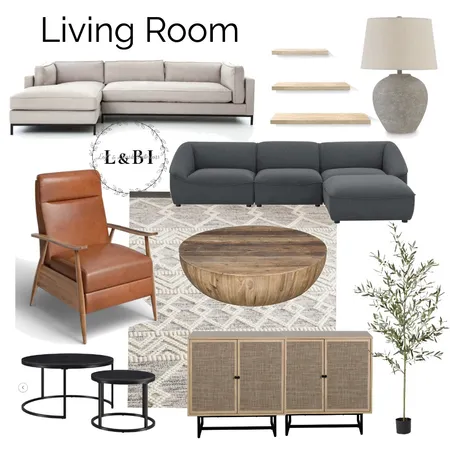 Leslie - Living Interior Design Mood Board by Loft&Blush on Style Sourcebook