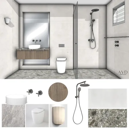 Laundry Bathroom Interior Design Mood Board by Aime Van Dyck Interiors on Style Sourcebook