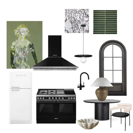 Moody Scandi Kitchen Interior Design Mood Board by SALT SOL DESIGNS on Style Sourcebook