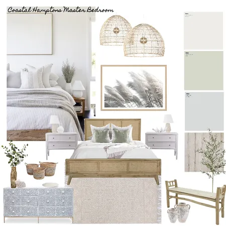 Hamptons Bedroom Interior Design Mood Board by juliettebea on Style Sourcebook
