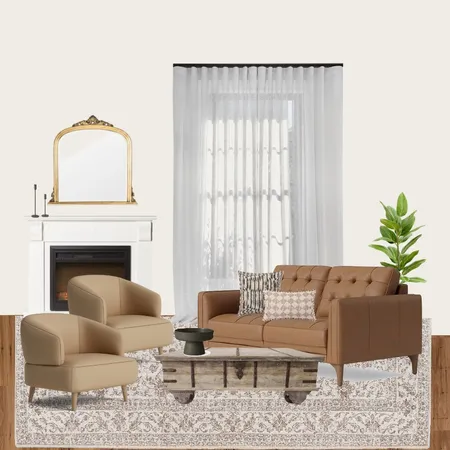 Teddington Sitting Room Tan Interior Design Mood Board by Style and Leaf Co on Style Sourcebook