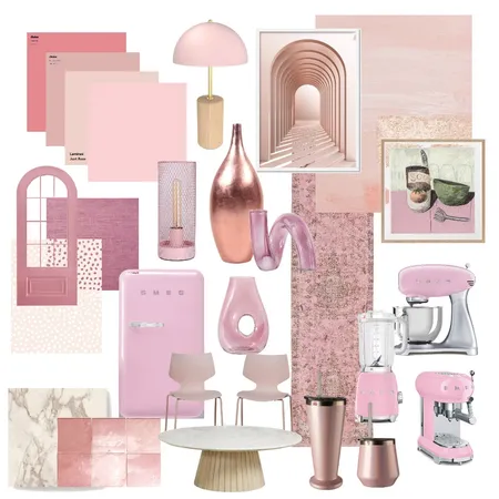 Pink Kitchen Interior Design Mood Board by Mod McDonald on Style Sourcebook