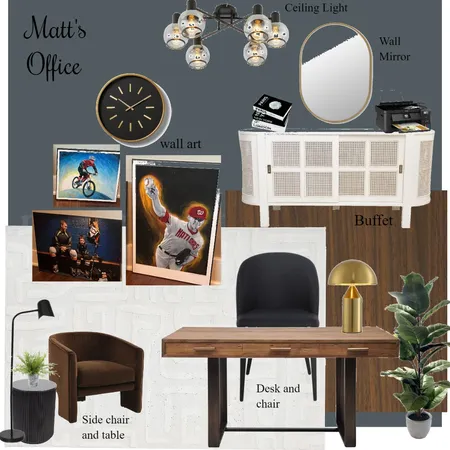 Matt's office Interior Design Mood Board by Lindsay Renee on Style Sourcebook