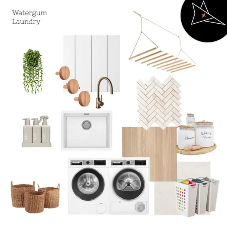 Watergum Laundry Interior Design Mood Board by FOXKO on Style Sourcebook