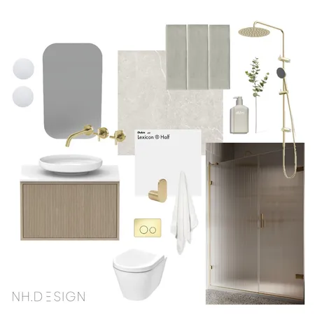 Project T. - Bathroom Interior Design Mood Board by NH.DESIGN on Style Sourcebook