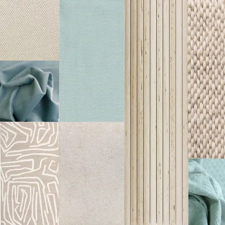 Material blue beige Interior Design Mood Board by bcgokhma on Style Sourcebook