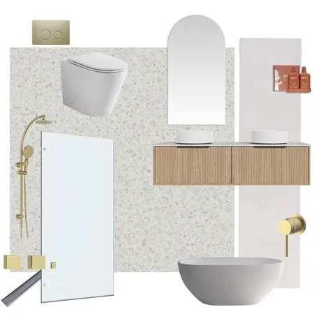 Complete Bathroom Package - The Block 2020 Luke & Jasmin Main Bathroom Interior Design Mood Board by Beaumont Tiles on Style Sourcebook