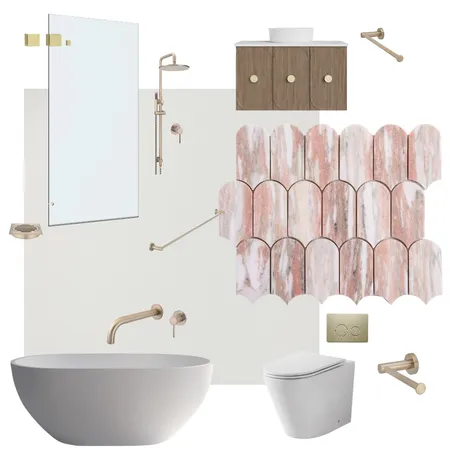 Complete Bathroom Package - The Block 2021 Mitch & Mark Main Bathroom Interior Design Mood Board by Beaumont Tiles on Style Sourcebook