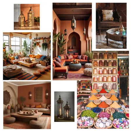 Moroccan colours and textures Interior Design Mood Board by Chris on Style Sourcebook