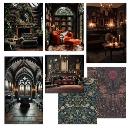 Gothic colours and textures Interior Design Mood Board by Chris on Style Sourcebook