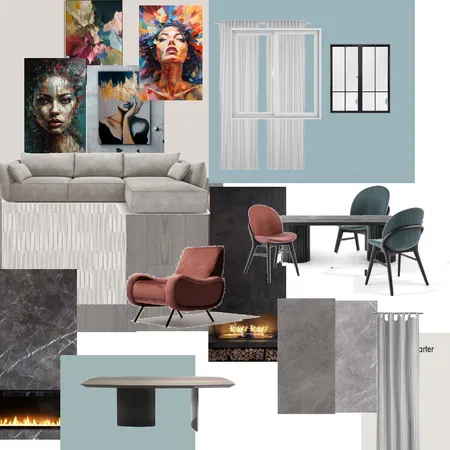 Диплом 2024 гостиная Interior Design Mood Board by Dzianis on Style Sourcebook