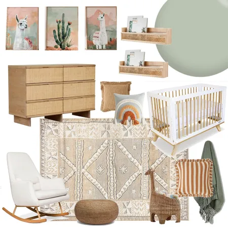Desert Nursery Interior Design Mood Board by Eliza Grace Interiors on Style Sourcebook