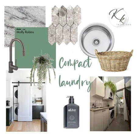 Compact laundry Interior Design Mood Board by kate@kkinteriors.com.au on Style Sourcebook