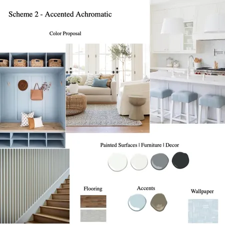 Accented Achromatic Interior Design Mood Board by Lauren Fillmore on Style Sourcebook