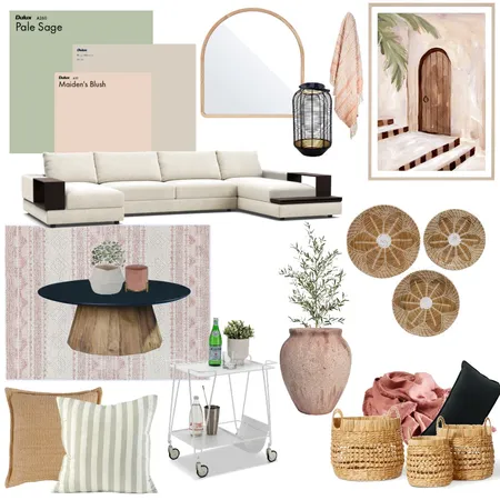 Moroccan Blush with a touch of Sage Interior Design Mood Board by theunitsalex@gmail.com on Style Sourcebook