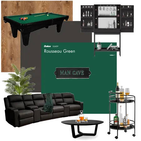 babes mancave Interior Design Mood Board by Tailem on Style Sourcebook