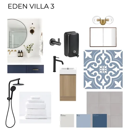 Eden Villa 3 Bathrooms Interior Design Mood Board by Tanya G on Style Sourcebook