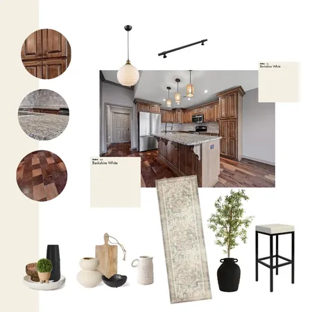 dark wood kitchen beige Interior Design Mood Board by Luxuryy on Style Sourcebook