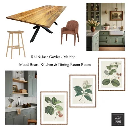 Rhi & Jase Govier - Mood Board Kitchen & Dining Room Interior Design Mood Board by MarnieDickson on Style Sourcebook