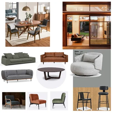 Mid century modern style Interior Design Mood Board by Cocoon_me on Style Sourcebook