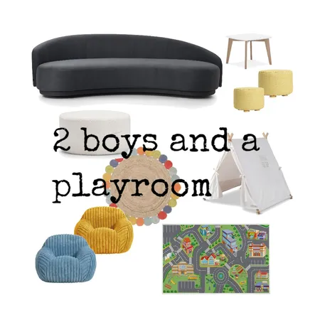 2 boys and a playroom Interior Design Mood Board by Mz Scarlett Interiors on Style Sourcebook