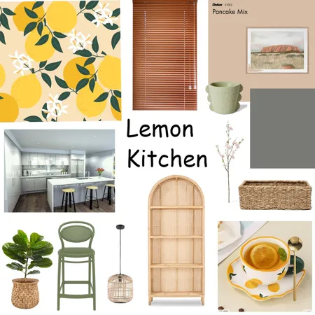 Lemon Kitchen Interior Design Mood Board by Maital Olentuch on Style Sourcebook