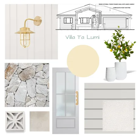 Facade Interior Design Mood Board by Villa Ta Lumi on Style Sourcebook
