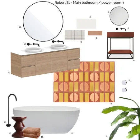 Roberts St - Main bathroom / powder 3 Interior Design Mood Board by Susan Conterno on Style Sourcebook